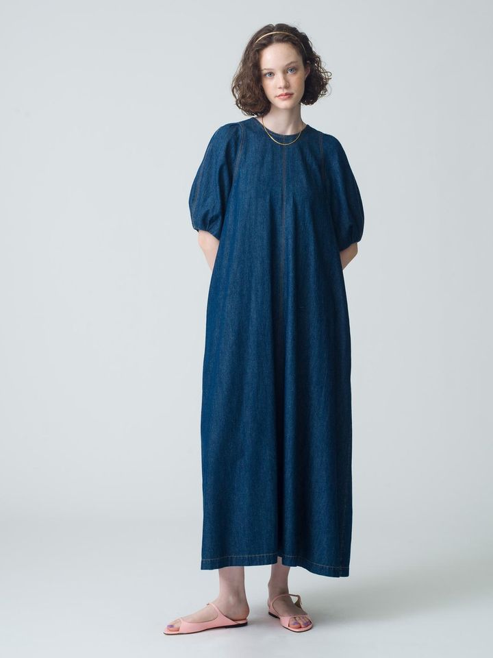 画像: ショートスリーブデニムワンピース￥42,900（ロンハーマン） ronherman.jp