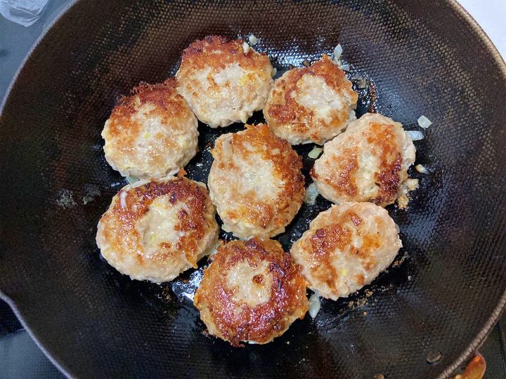 蒸し焼きにした後の様子