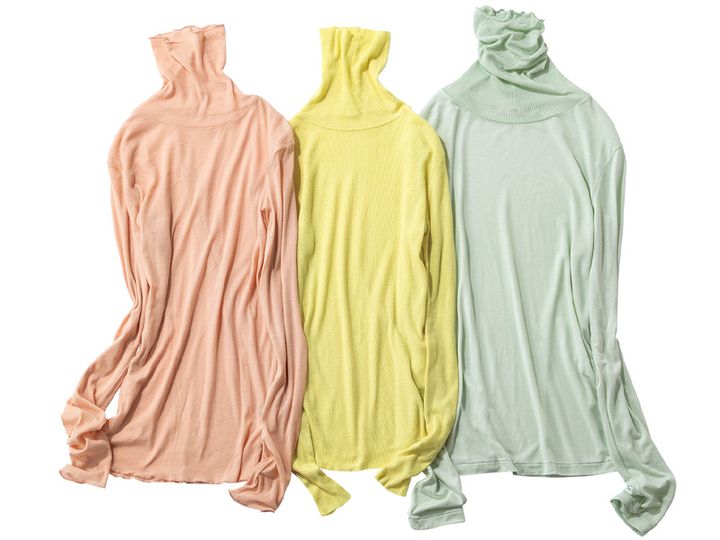 春色の薄手タートルロンT