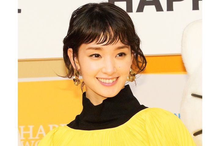 剛力彩芽さん（2021年3月8日、時事通信フォト）