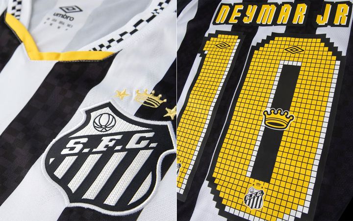 インベーダー？！ネイマール所属の名門クラブ、ファミコン時代の「レトロゲーム」なユニフォームが話題