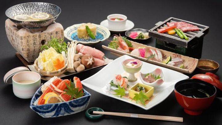 鳥取旅行 米子市 皆生シーサイドホテル 夕食