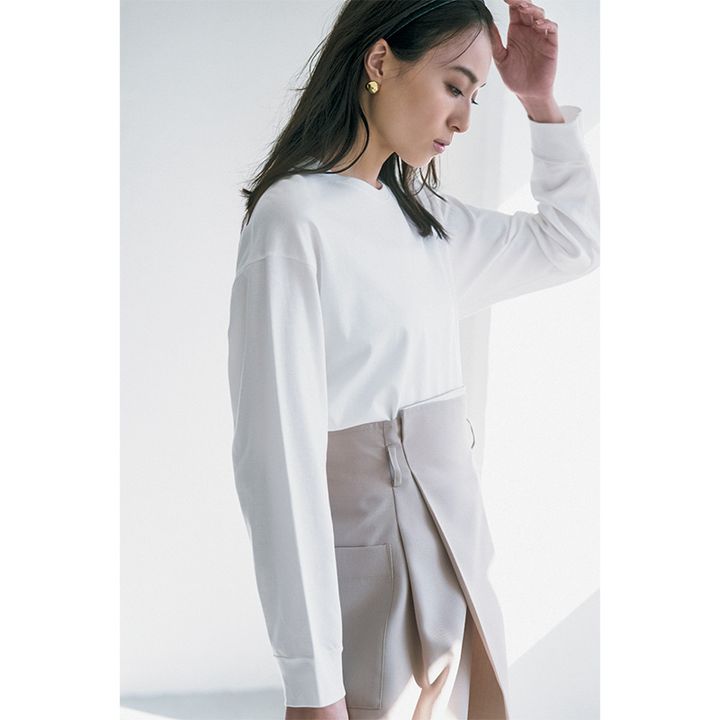 エブールのきれいめロンTがママコーデにおすすめ