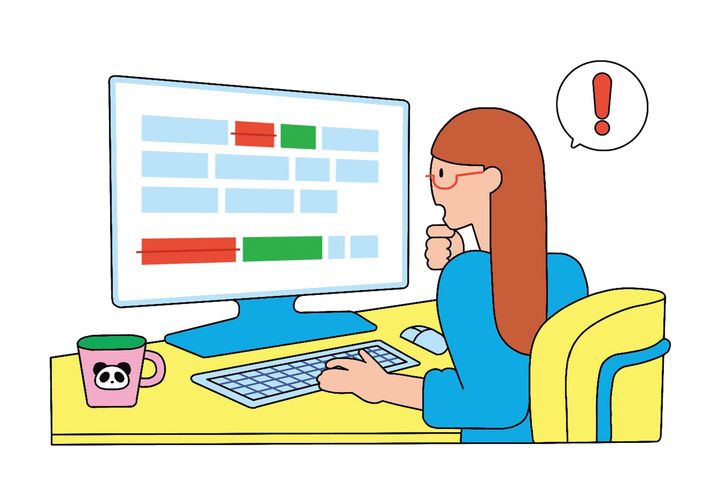 ChatGPTは、文法や表記の間違いを自動で修正して報告してくれる。