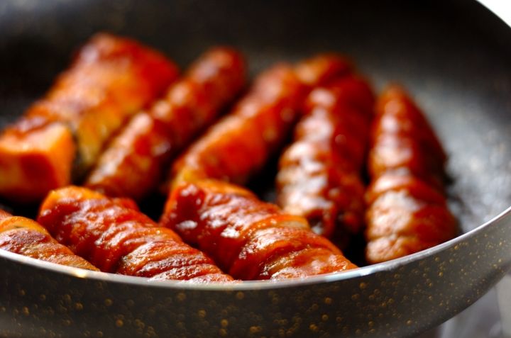 高野豆腐とナスの豚バラ巻きの作り方5