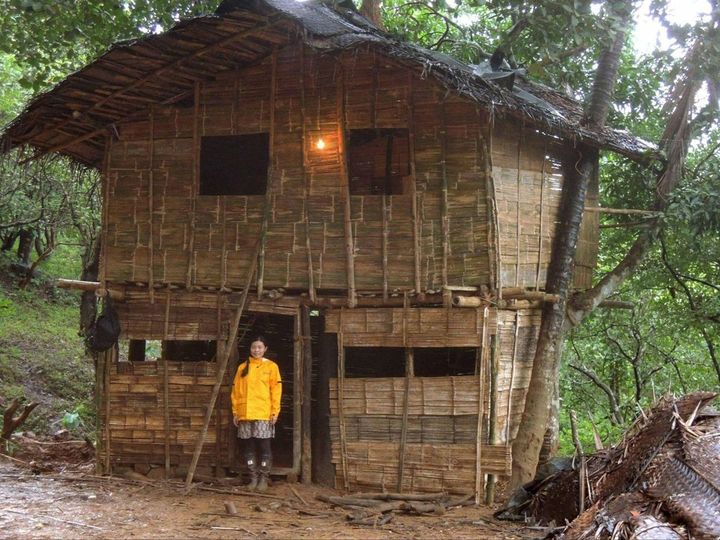 先住民族の人たちの手を借りて作ったバンブーツリーハウス