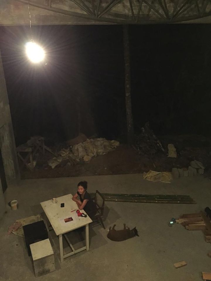 まだ壁がなかったサヒヤンデ劇場