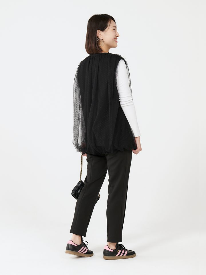 クラウドチームVERY濱野かやの春のジレコーデ全身3