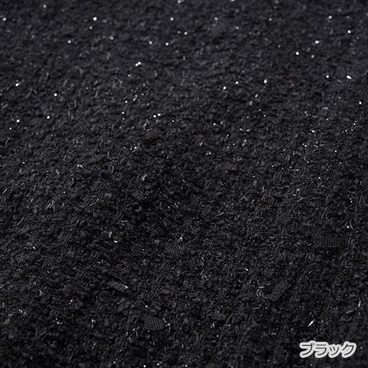[THREE SQUARE]ラメツィードジレ_ブラック3