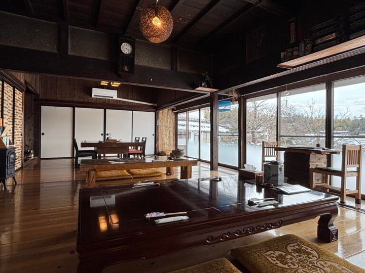 鳥取旅行 そば処ひだか 店内