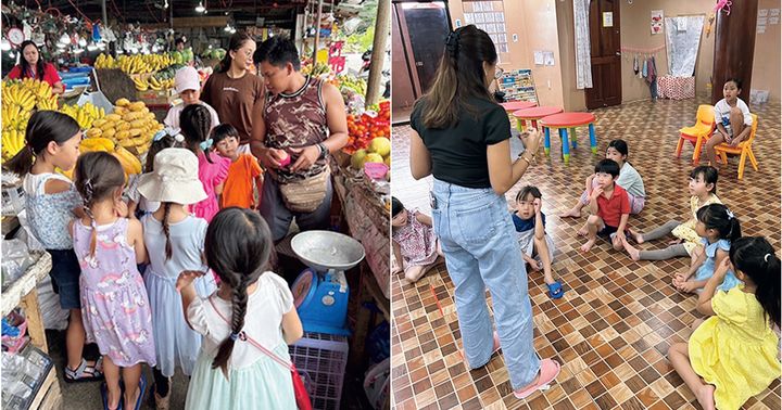 セブ島の市場とサマーキャンプの様子