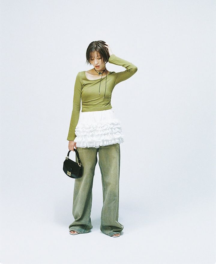 岡崎紗絵とデニム