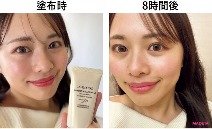 うるおいを守る新作UV、SHISEIDO、FAS、スキンアクアをお試し。塗布後の水分量に驚き！_4