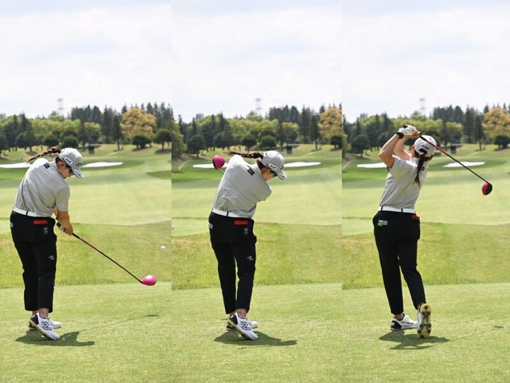 岩井姉妹のスイングを解説！同じドローヒッターでも全然違う2人