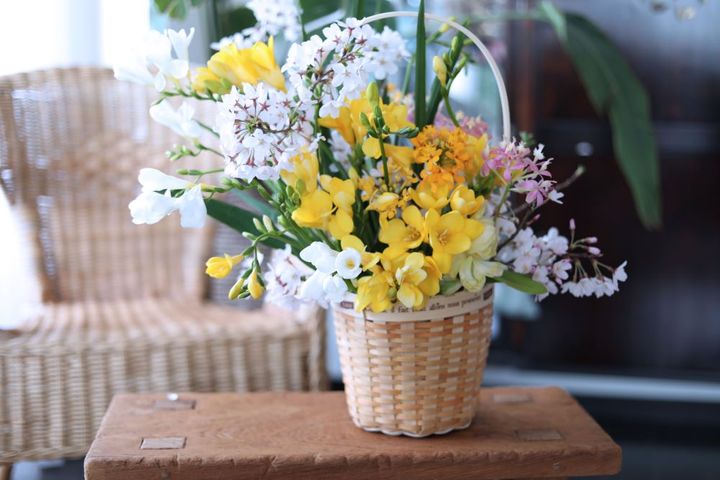 フリージアのアレンジ