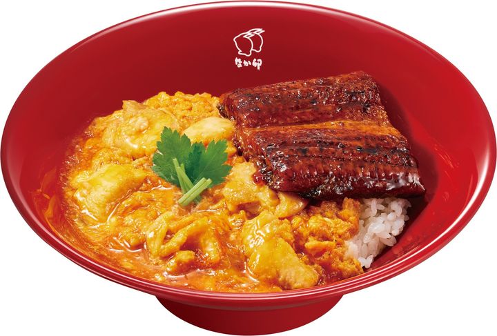 「うなぎあいがけ親子丼」