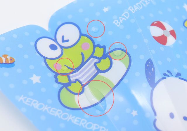 ダイソーの水をはじく水をはじく扇子 HV サマーフローティング