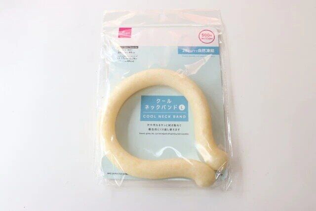 ダイソーのクールネックバンド（L）のパッケージ