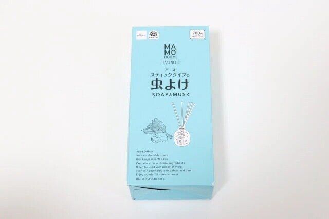 ダイソーのマモルーム エッセンス ソープ＆ムスクのパッケージ