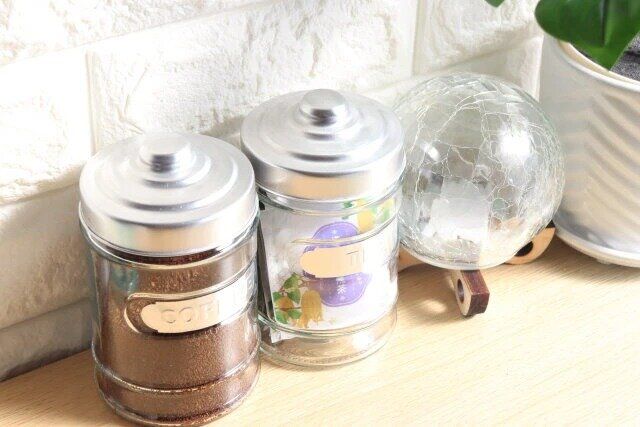 ガラスキャニスター（約500mL、3種アソート） 使用例