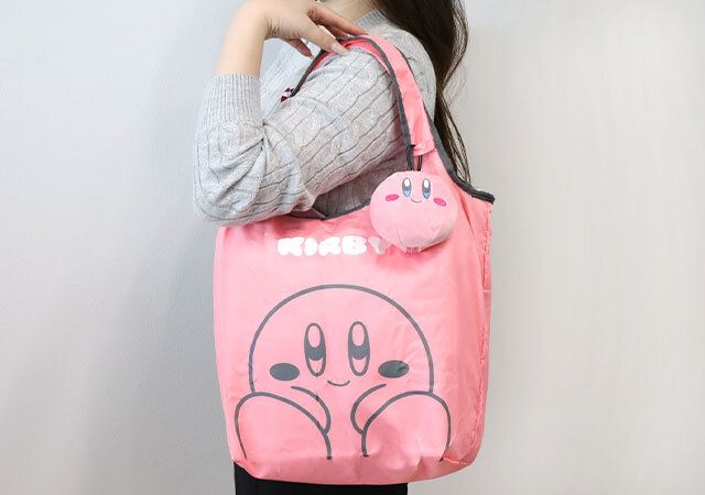 星のカービィ ぬいぐるみポーチ付きエコバッグ にっこりver．