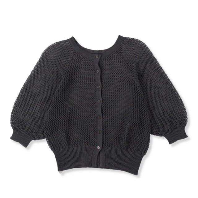 2025春しまむらレディース透かし編みニットカーディガン