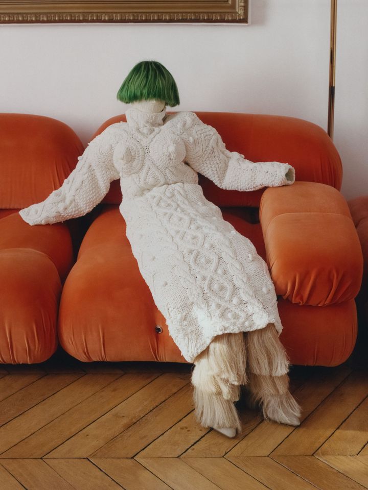 ジャンポール・ゴルチエ、1985年秋冬のドレス。