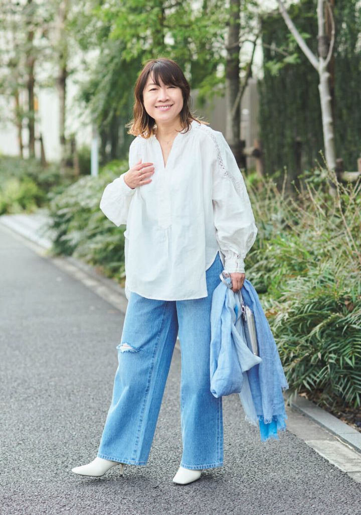 50代のデニムコーデ