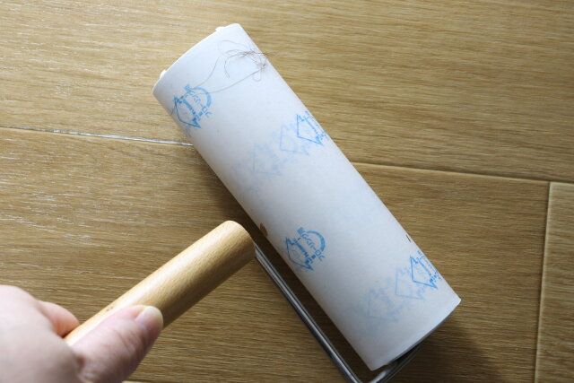 粘着シートスペアテープフローリング用ミシン目付 使用例