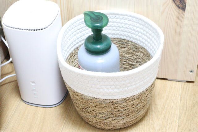 ダイソーの小物収納ができるローブ水草バスケット（20cm）