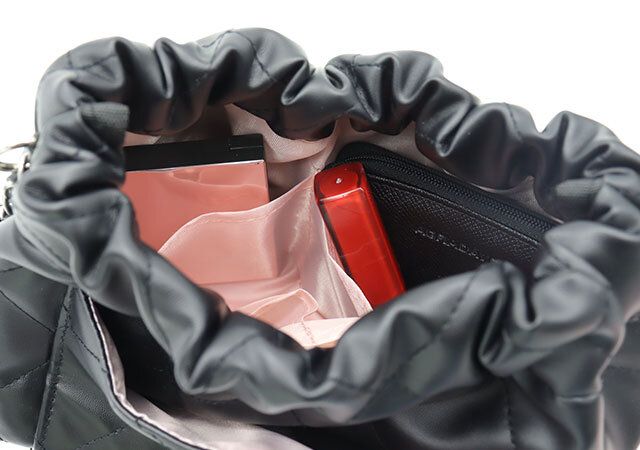 宝島社ムック付録のみるきー監修のレザー調巾着型 ショルダーバッグ8