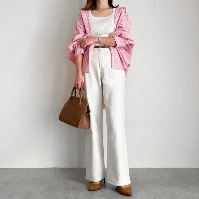 ピンクで春らしい装いを♡