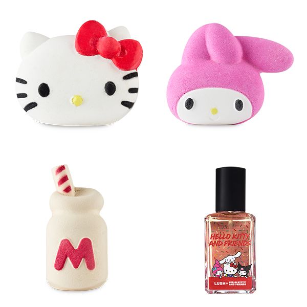 LUSH ハローキティ コラボ2品セット♡ LUSH✖️ 𝙃𝙚𝙡𝙡𝙤 𝙆𝙞𝙩𝙩𝙮 ] LUSHから可愛いキティちゃん
