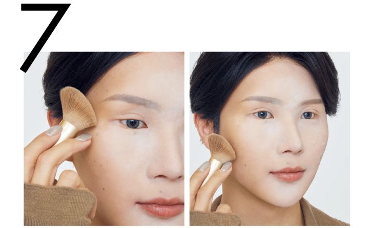 不要な余白を削り取り顔立ちに立体感をプラス