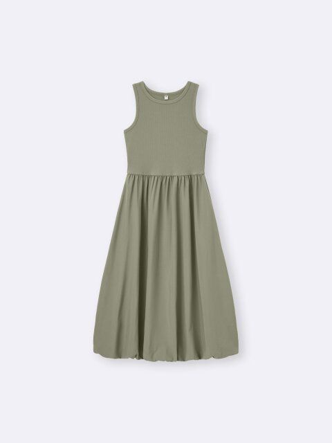 2025guレディース春夏バブルヘムワンピース