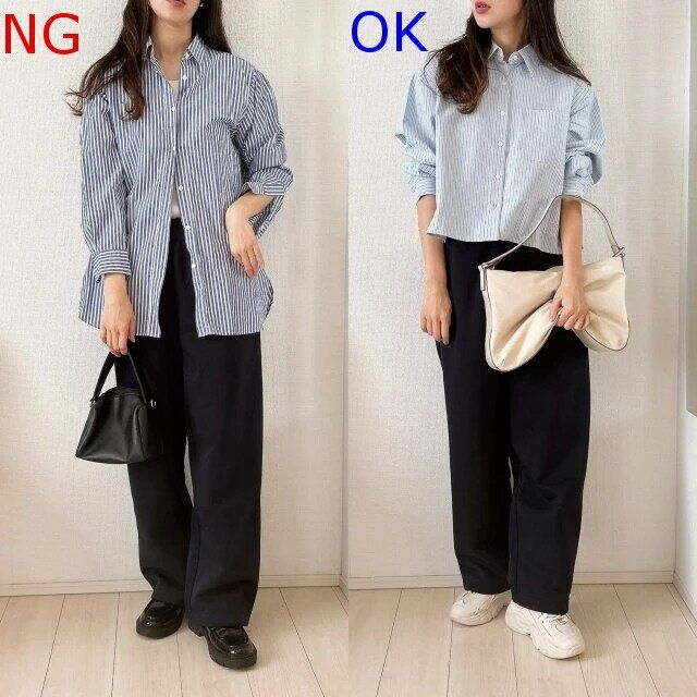 スウェットワイドパンツNG＆OKコーデ