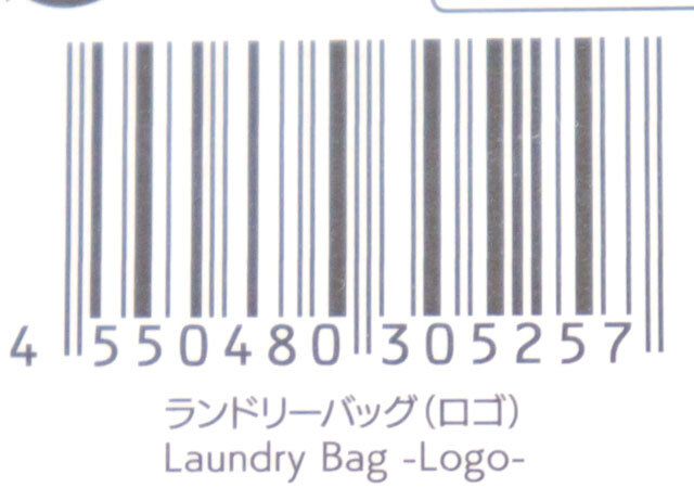 ダイソー ランドリーバッグ（ロゴ） 商品タグ JANコード