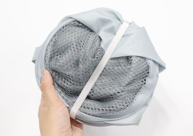 ダイソー ランドリーバッグ（ロゴ） 収納例 コンパクト