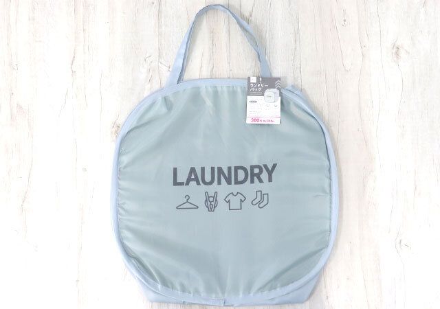 ダイソー ランドリーバッグ（ロゴ） 商品タグ