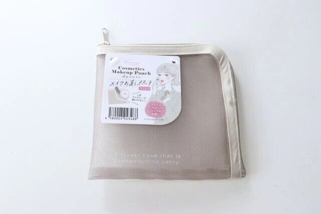 セリアのメイクお直しポーチ スクエア