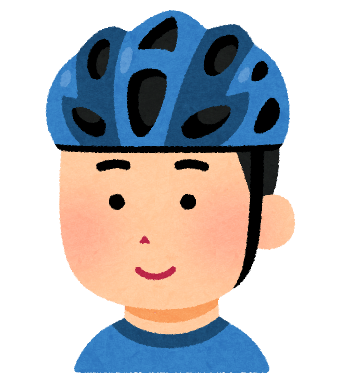 自転車用ヘルメットのイラスト | かわいいフリー素材集 いらすとや
