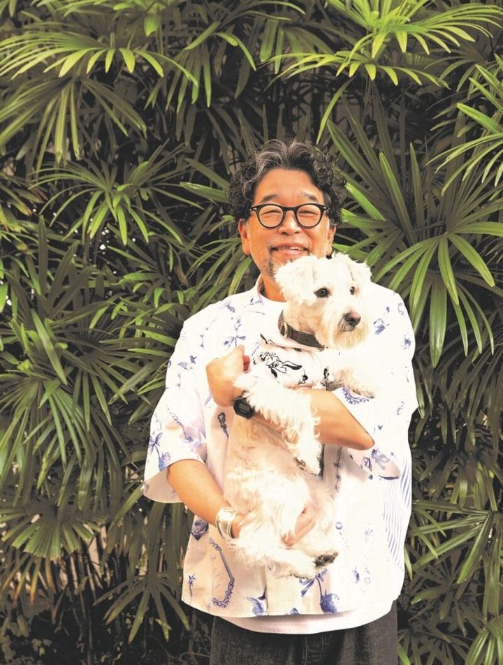 槇原敬之さんとミニチュア・シュナウザーのジニちゃん