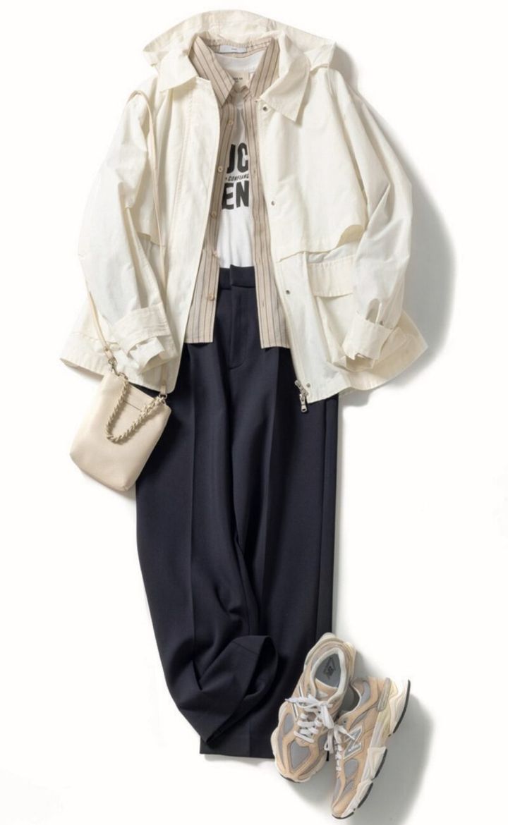 ユナイテッドアローズのネイビーセットアップ着まわし