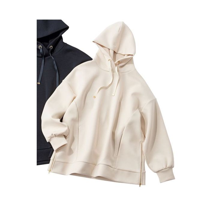 Emma Taylorのサイドジップダンボールニットフーディ置き画