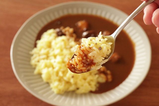 サフランのみで色付け