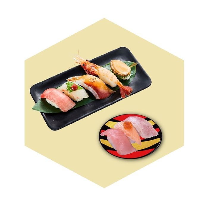 「豪華ダブルごち寿司セット」