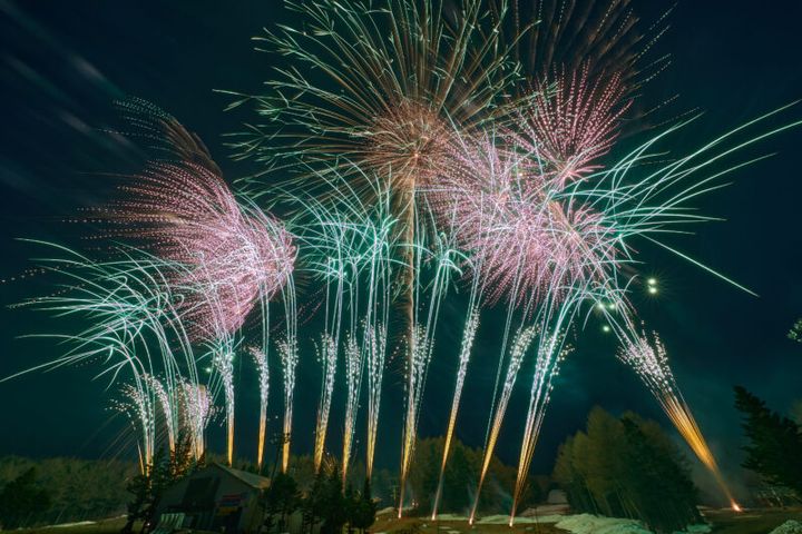 日本の伝統的な花火