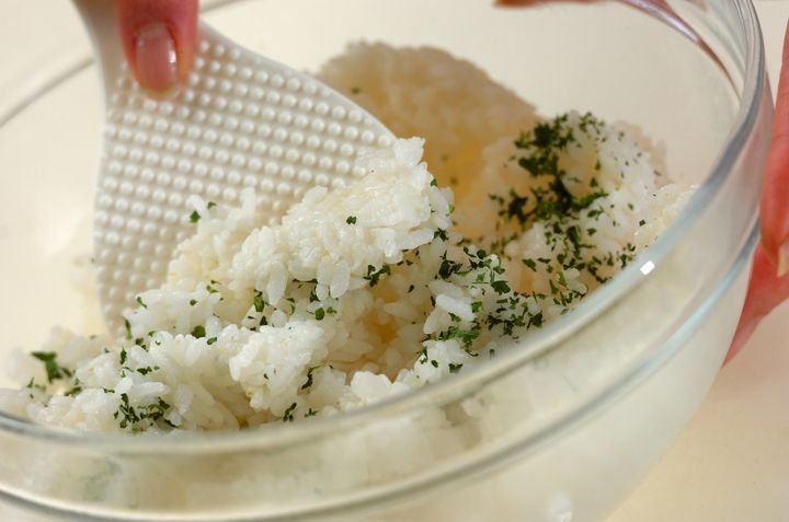 温泉卵のせミートドリアの下準備1