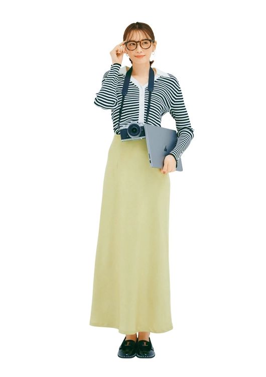 すらっと着こなしたデキる先輩風通勤コーデ