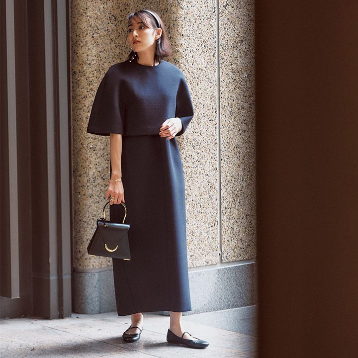 ネイビーママ授業参観コーデ